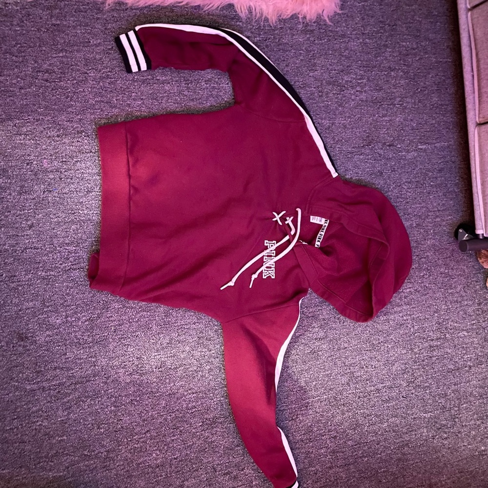 PINK cropped hoodie